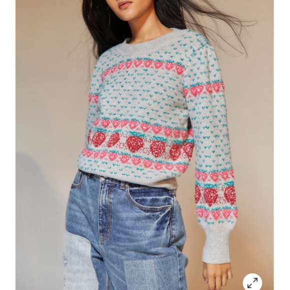 Urban Outfitters Sweaters - ISO! Urban outfitters strawberry sweater small or xs